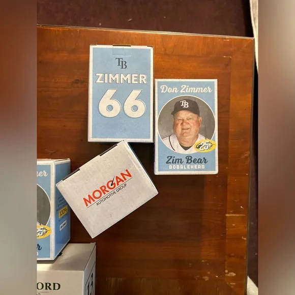 NIB Zim Bear Bobblehead (Don Zimmer) Tampa Bay Rays MLB give away 2023. - Picture 3 of 4